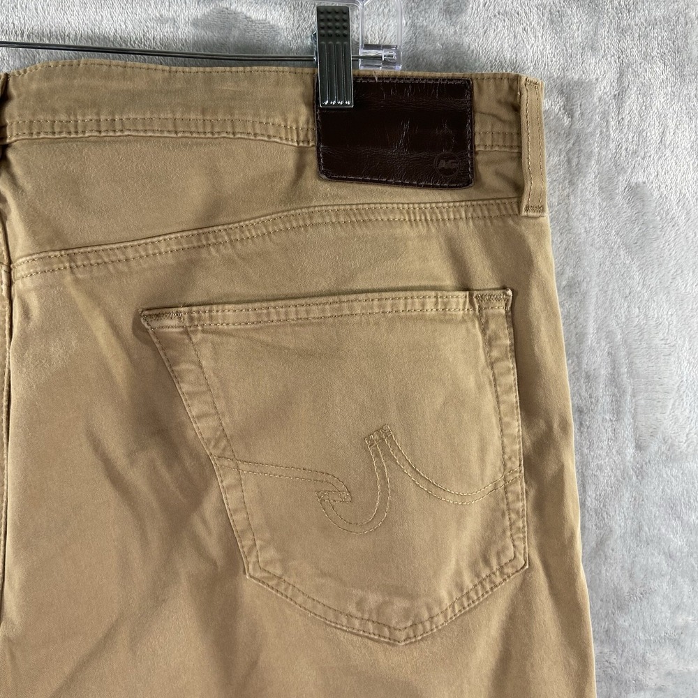 AG Adriano Goldschmied Pants mens 40x32 Everett Slim Straight Brown Chino Casual - Picture 14 of 16
